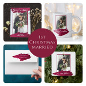 赤ワインのクリスマス絵を描の写真 | シーズンカード