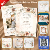 トレンドテラコッタパンパスグラス結婚ズ ラウンドペーパーコースター