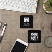 Modern holographic makeup artist pastel rainbow 名刺