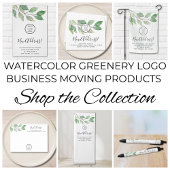 新しい住所のビジネスロゴ 黒ボールペン