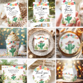 タコブロブラブフィエスタウォーターカラーサボシャワー ペーパープレート