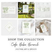 Cafe Bebe Baby Brunch Sticker ラウンドシール