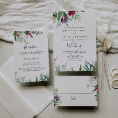 熱帯色の書道のフローラ結婚ズ テーブルナンバー