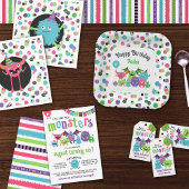 Kids Halloween Party Build Your Own Monster ギフトタグ