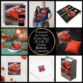 カニ〔占星術の〕十二宮図サインバースデーパーティー 箔ポスター