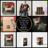 山羊座ザヤギ〔占星術の〕十二宮図サインバースデーパーティー 箔ポスター