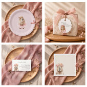 Capybara Baby Shower • Diaper Raffle Card 名刺