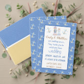 キュートシーオッターズカートゥーンビーチ結婚式招待状 招待状 (この独立クリエイターのコレクションをカスタマイズ。テスト)