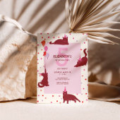 Funny Cats cute Purrfect Birthday Party 招待状