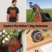 Wolf Head on Red  ダッフルバッグ