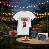 金ゴールドグリッターレッドバルーン7誕生日写真 クッション