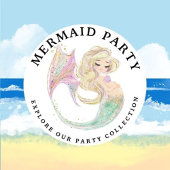 人魚の赤ん坊のシャワー母親を招待する 案内状