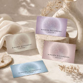 Life Coach Celestial Glow Minimal Dusty Blue 名刺