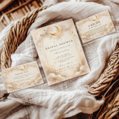 天の黄金のアーチ ブライダルシャワー 招待状