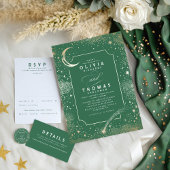 星空の天空の結婚歓迎サイン ポスター