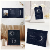 天真夜中の星2つの写真の保存日付 マグネット