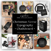 チョーク素朴ボードクリスマスバースタイポグラフィ スタンダードカクテルナプキン