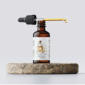 ボタニカルカモミール必須油水彩 ラベル