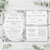 シャンパンピンク結婚レース プレイスカード (この独立クリエイターのコレクションをカスタマイズ。)