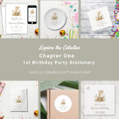 Chapter One Giraffe with Book  1st Birthday Party  フェイバータグ