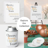 ダブルバースデーパーティー応援とビールミニマル ペーパープレート