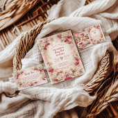 Cherry Blossom Garden Girl 1st Birthday サンキューカード