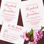 Cherry Red Wedding プレイスカード