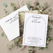 シックなアーチエレガモダンントスタイリッシュウェディングメニュー メニュー (この独立クリエイターのコレクションをカスタマイズ。テスト)