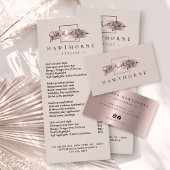 シックなブラシストロークフェイクバラ金ゴールドモノグラエレガントム ラゲッジタグ