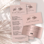 シックなブラシストロークサロン価格リストサービモダンス 台座サイン