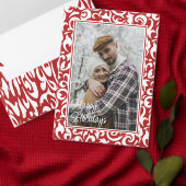 カスタムClassy Damaskパターン金ゴールド 箔シーズンカード (この独立クリエイターのコレクションをカスタマイズ。)