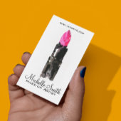 シックなピンクとブラックの水色のリップメイクアップ コーヒーマグカップ