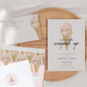 水おもしろい色アイスクリームブライダルシャワー スタンダードカクテルナプキン