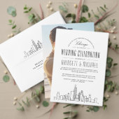 シカゴ、イリノイ州デコスカイラインラージ ラベル (この独立クリエイターのコレクションをカスタマイズ。テスト)