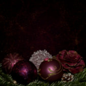 クリスマスパーティーピンクオーナメントグリーン葉ブラック ラッピングペーパー