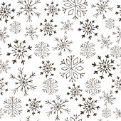Papel de regalo de Navidad en blanco y negro ポストカード
