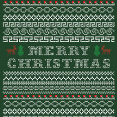 メリークリスマスと新年おめでとう！ キューブオーナメント