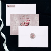 ギフトホリデー付きクリスマスそり ポストカード