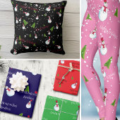 クリスマスパーソナライズされた雪だるまエプロン エプロン