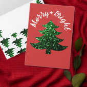 キラキラ輝くクリスマスツリーの緑のきらめき シール (この独立クリエイターのコレクションをカスタマイズ。)