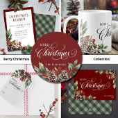 名前をカスタムするタイポグラフィクリスマスシール ラウンドシール