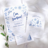 Ciao Bambino Italian Blue Boy Baby Shower ペットボトルラベル