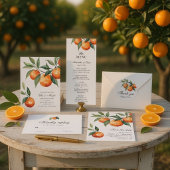 Citrus Wedding Mediterranean Orange ポスター