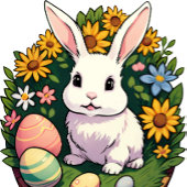 クラシックイースターバニーイラストレーション。ハッピーイースター!