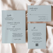 クラシック自然ニュートラルエレガントウェディング 出欠カード