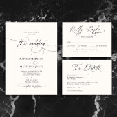 モダンスクリプト 伝統的な結婚式 RSVP