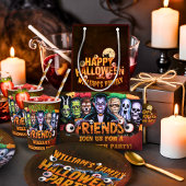 自分の言葉を追加カスタムHalloween Monster Mash スタンダードカクテルナプキン