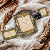 Classic Military Graduation Ceremony サンキューカード