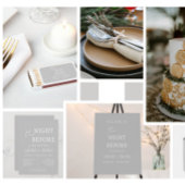 前ミニマルの夜の灰色の白結婚色 缶クーラー