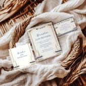 Classic Nautical Sailboat Birthday サンキューカード